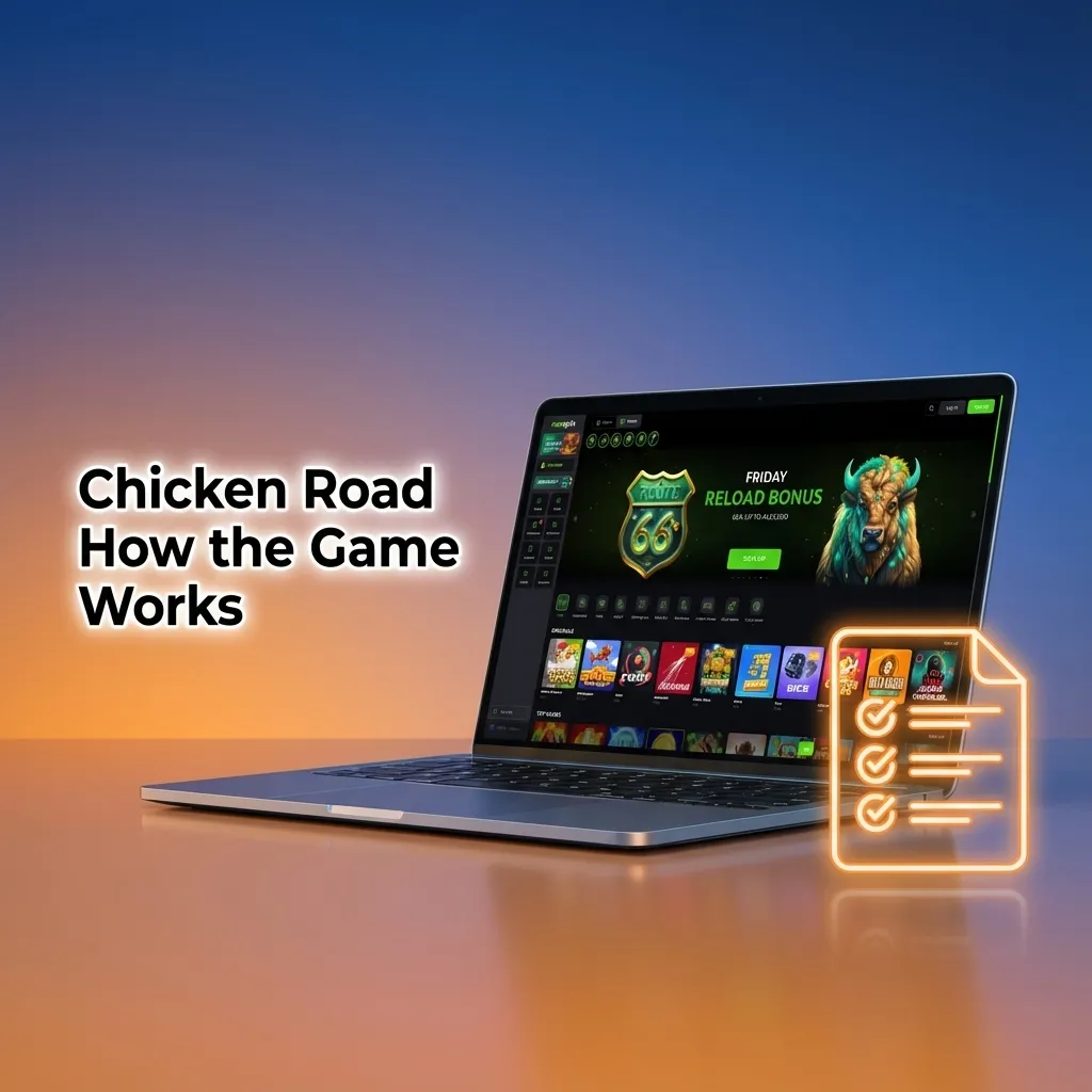 Cartoon chicken crossing a road beside rising multiplier numbers, illustrating a cash‑out betting game round.