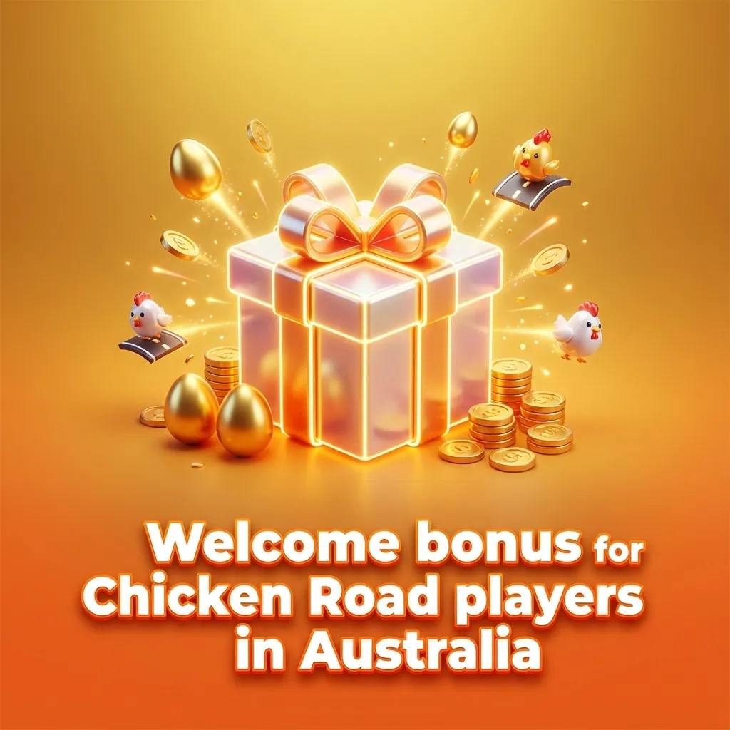 Graphic promoting Australian Chicken Road casino welcome bonus: up to 1,500 AUD and 150 free spins for new players