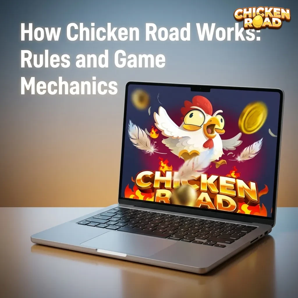 Illustration of Chicken Road crash game UI showing rising multiplier, bet amount in AUD, and cash out button