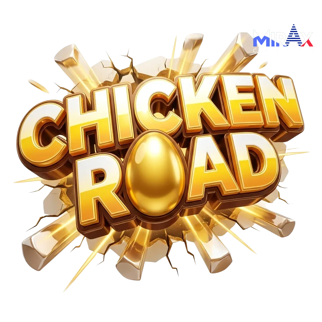 Chicken Road crash game screen with cartoon chicken and Mirax Casino crypto welcome bonus offers for Australian players