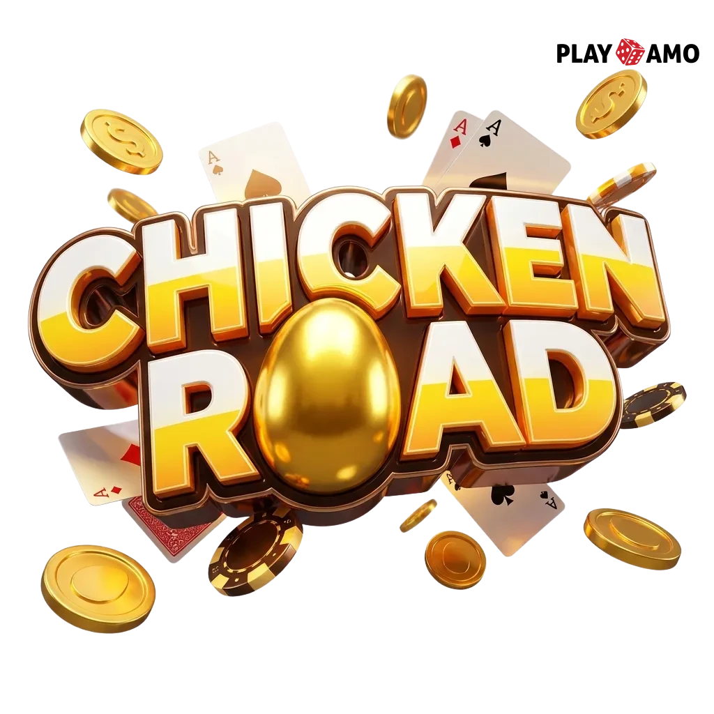 Playamo Chicken Road game screen with cartoon chook, rising multiplier bar and Australian casino bonus offer