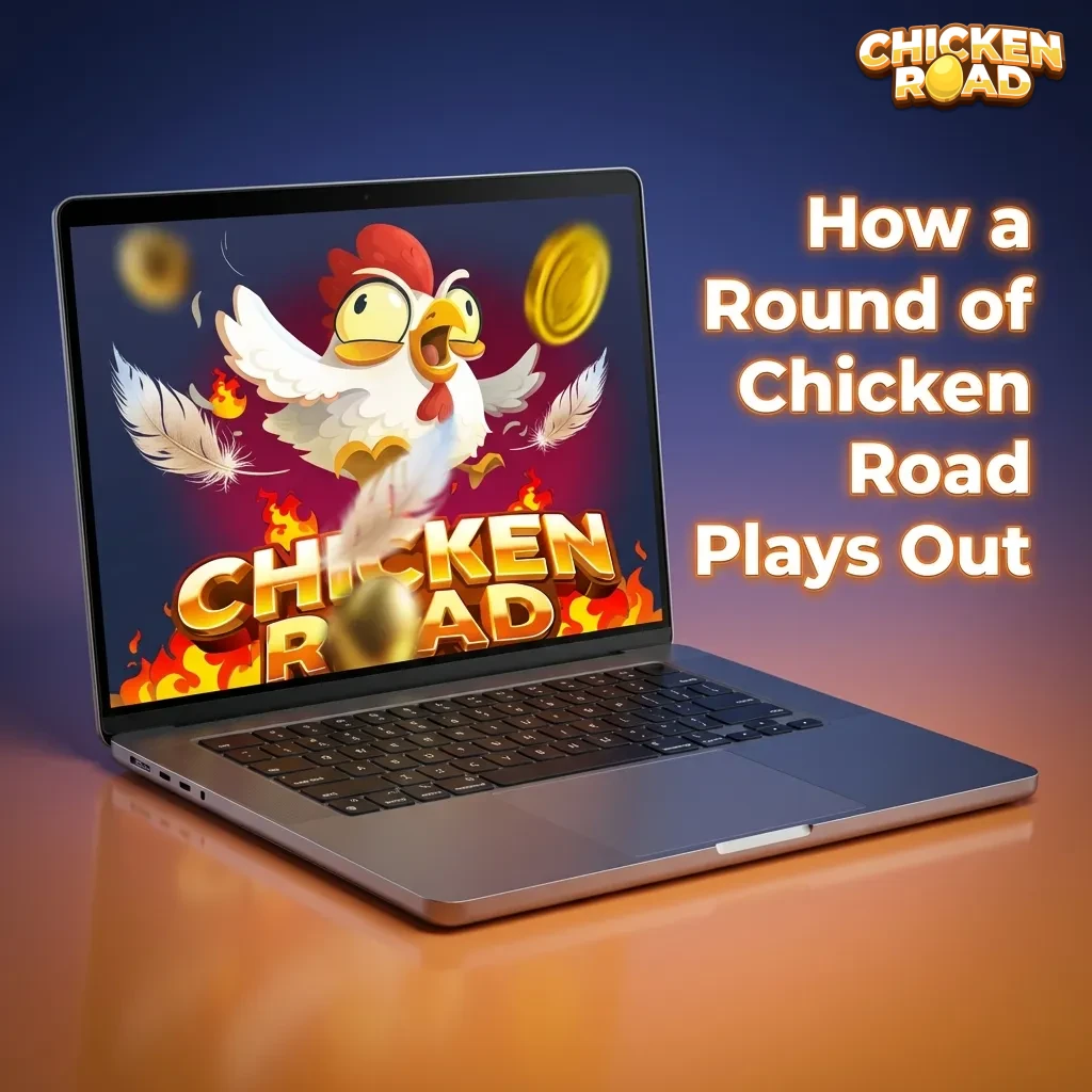 Step-by-step infographic showing how a Chicken Road crash-runner betting round plays out, from stake to cash-out or crash