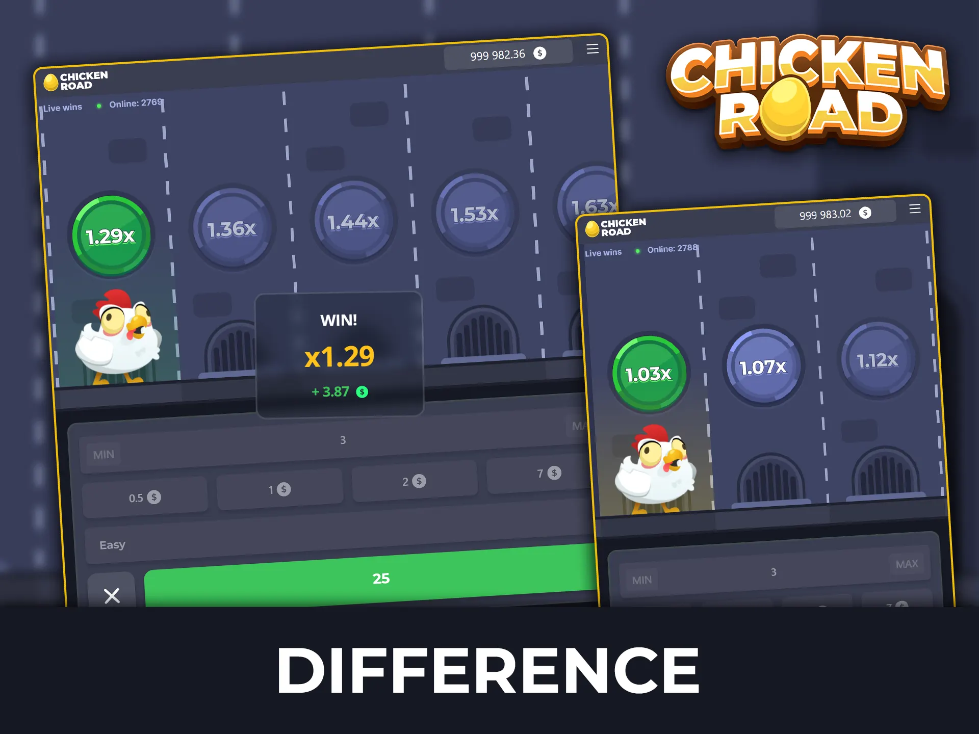 Learn the difference between the demo version and real money betting in Chicken Road.