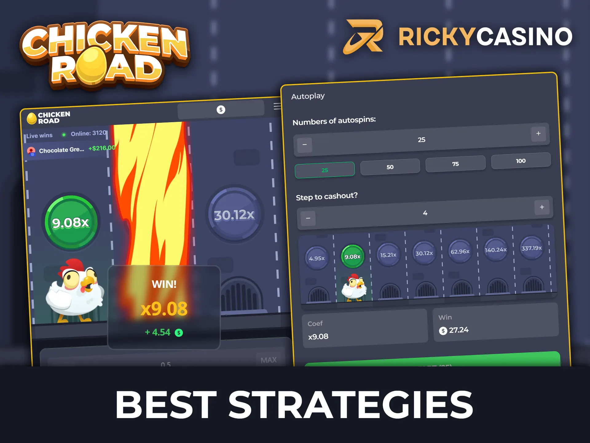 Check out expert tips and betting systems for playing Chicken Road at Ricky Casino.