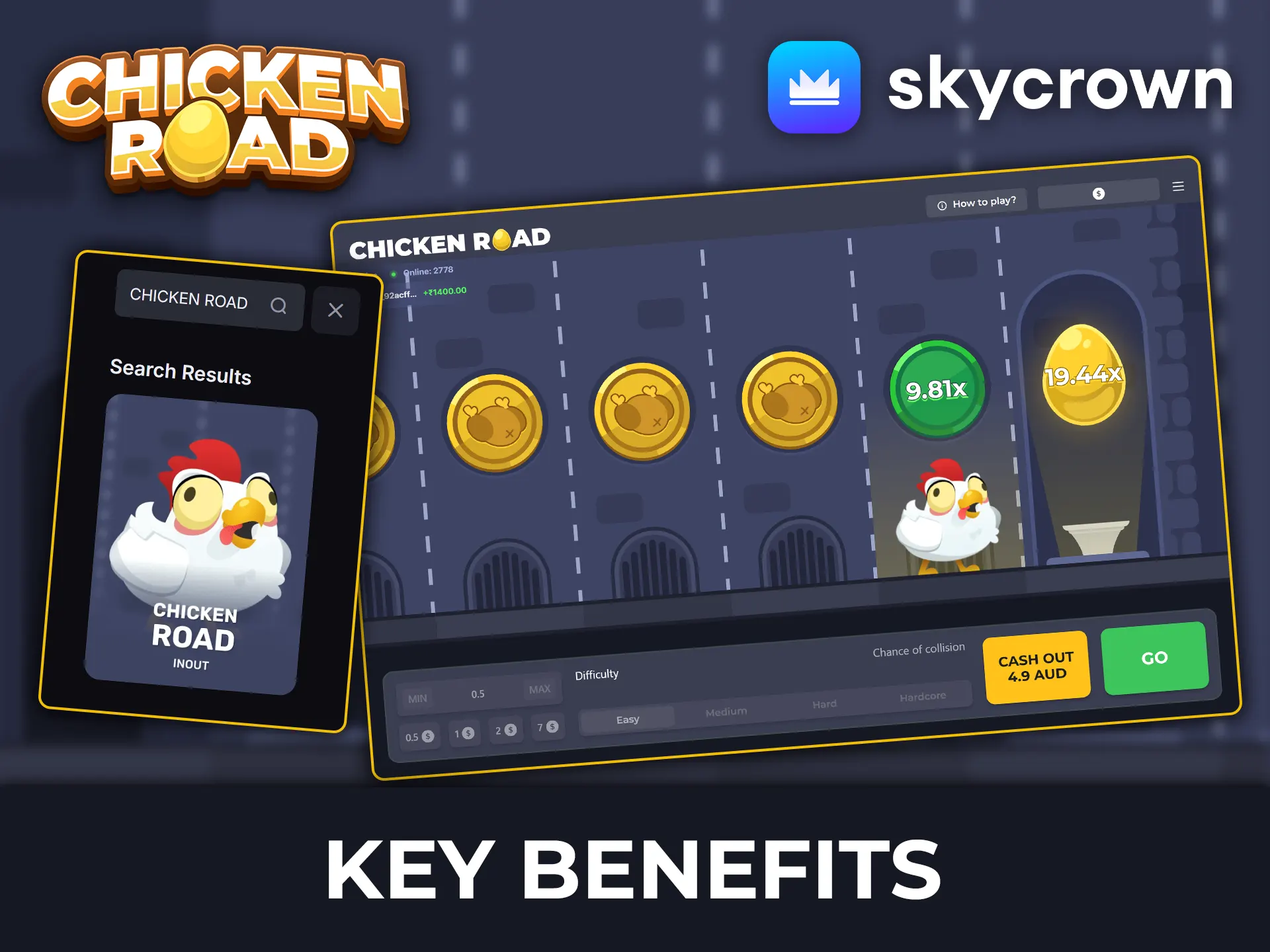 Discover the benefits of playing Chicken Road at SkyCrown Casino.