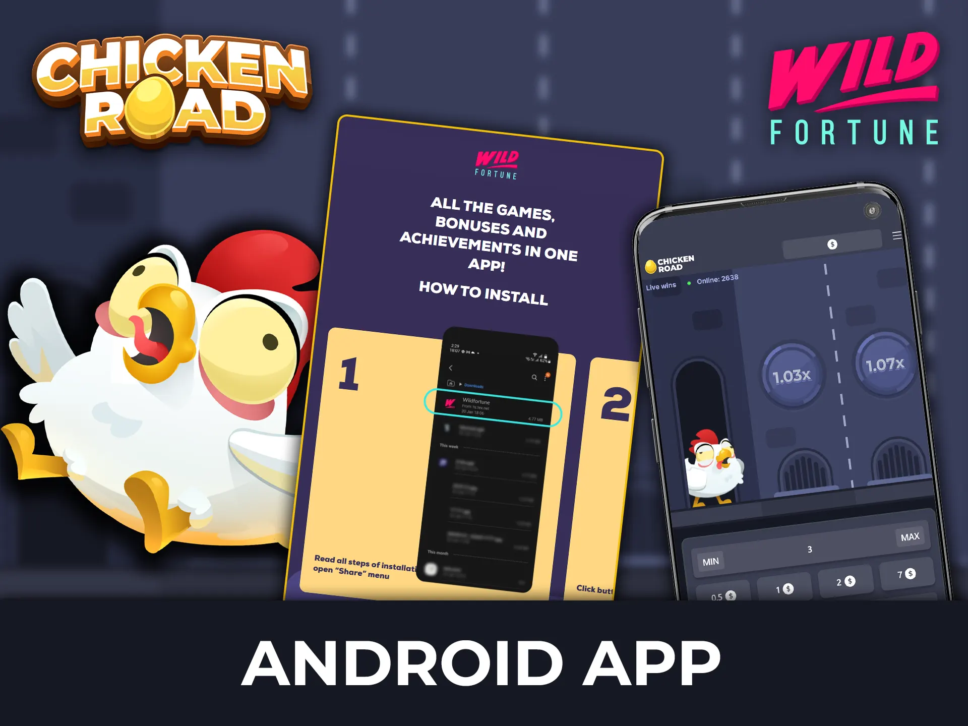 Follow the step-by-step guide to installing the Wild Fortune Android APK to play Chicken Road on your mobile device.
